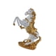 thumbnail image 4 of Estatua de caballo de resina, escultura de caballo, adorno de mobiliario moderno, estatua coleccionable de animales para estantería, sala de estar Oro blanco, 4 of 9