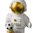 thumbnail image 4 of 2 Piezas Estatuas de astronauti Estatuilla Escultura Ornamento astronauti Escritorio, 4 of 9
