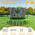 thumbnail image 6 of XMIKA Trampolines for 3-4 Kids 10FT Outdoor Trampoline with Enclosure Net Heavy-duty Recreational Trampoline with Basketball Hoop Ladder 1000LBS Capacity Backyard Trampolines, Upgrade Curved Pole, 6 of 9