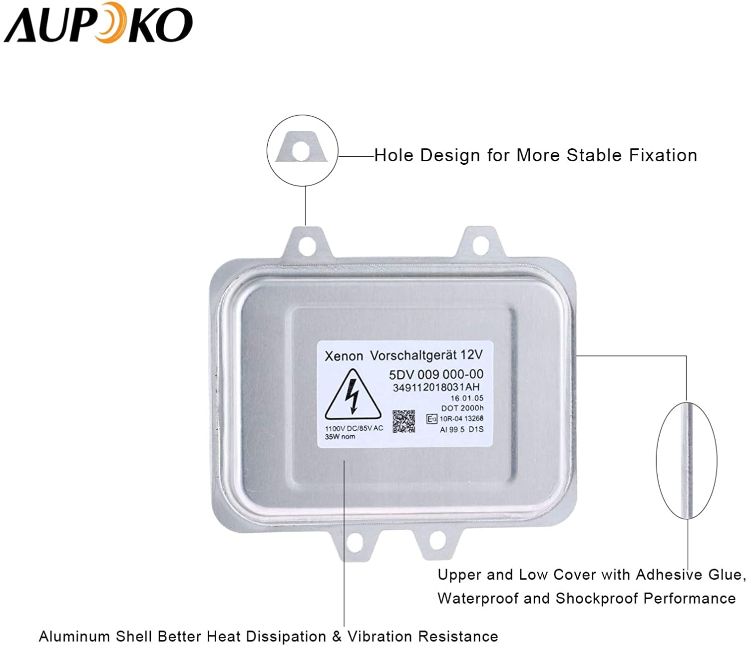 ACAMPTAR Xenon Headlight Ballast HID Control Unit Module for 8K0941597 