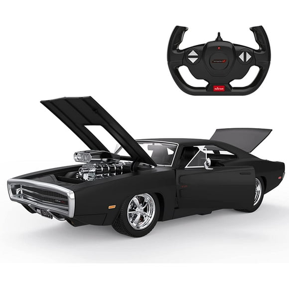 VOLTZ TOYS sous Licence Fast & Furious Dodge Charger Voiture RC R/T Échelle 1:16 Voiture Télécommandée avec 2,4 GHz, Portes Ouvrantes et Lumières DEL pour Enfants et Adultes