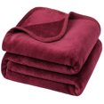 thumbnail image 1 of Manta Cama PiccoCasa Manta para Sofá de Franela Lana Reversible 130x150cm Borgoña, 1 of 8