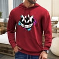 thumbnail image 1 of WILLBEST Sudaderas para Hombre, Moda Masculina, Informal, con Estampado Parcial, con Capucha, Manga Larga, con Cordón, Suéter con Capucha XXGrande, 1 of 4