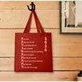 thumbnail image 4 of Travel Accessories For Seniors Retirement Poem 2026 Red Canvas Tote Bag, 4 of 4