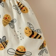 thumbnail image 7 of Kiijoy Newborn Girls Outfits Cartoon Bee Print Tank Dress Long Sleeve Cardigan Hairband Set, 7 of 7