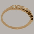 thumbnail image 4 of LBG British Made 9k Rose Gold Real Genuine Opal Womens Eternity Ring - 33 size options - Size 5.75, 4 of 9