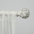 thumbnail image 5 of Exclusive Home Vine 1" Curtain Rod and Finial Set, Adjustable 66"-120", Distressed White, 5 of 5