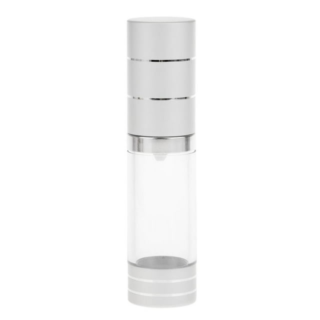 Dispensador de bomba de Aluminio recargable 15 ml Sunnimix Botella de loción Color plata