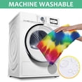 thumbnail image 6 of Colorful Rainbow Tie Dye Spiral Pattern Rectangle Tablecloth 60"x120",Waterproof Polyester Rectangle Table Cloth, Wipeable Spillproof Polyester Tablecloth for Dining, Camping, Indoor and Outdoor, 6 of 6