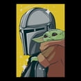 thumbnail image 2 of Mens Star Wars: The Mandalorian and Grogu Retro Animated The Child Art T Shirt, 2 of 5
