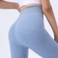 thumbnail image 3 of ZZwxWA Womens Ribbed Yoga Pants Tights Trendy Casual High Waist Stretch Butt Lifting Leggings Workout Gym Seamless Pants, 3 of 6
