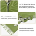 thumbnail image 5 of FORMRS Womens Scarf Winter Soft Long Big Warm Shawls Wrap Tassel Scarves, Light Black Martini, 5 of 9