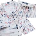 thumbnail image 4 of LYCY Womens Pajamas Set Floral Print, Soft Pajamas for Women Shorts Set, Summer Button Down 2 piece Women Pjs (White Floral, X-Large), 4 of 6