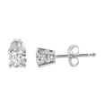 thumbnail image 2 of Sterling Silver 1/6ct. TDW Solitaire Diamond Stud Earrings (H-I,I2-I3), 2 of 8