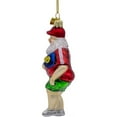 thumbnail image 4 of Kurt Adler Nobel Gems Collection Glass Christmas Ornament, Pickleball Santa, 4 of 6