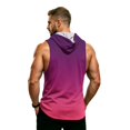 thumbnail image 7 of LNZGNM Men's UPF 50+ Short Sleeve Sun Hoodie – Quick-Dry Rash Guard for Fishing & Hiking, Lightweight Athletic Workout Top,Purple(XXXXXL), 7 of 7