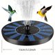 thumbnail image 5 of Enhance Your Outdoor Oasis with Our Solar Powered Water Fountain - 1.5w Pump with 6 Nozzles for Garden, Pond, Pool, and Backyard - Free Standing, Portable, and Floating - Perfect for Bird Bathing, 5 of 5