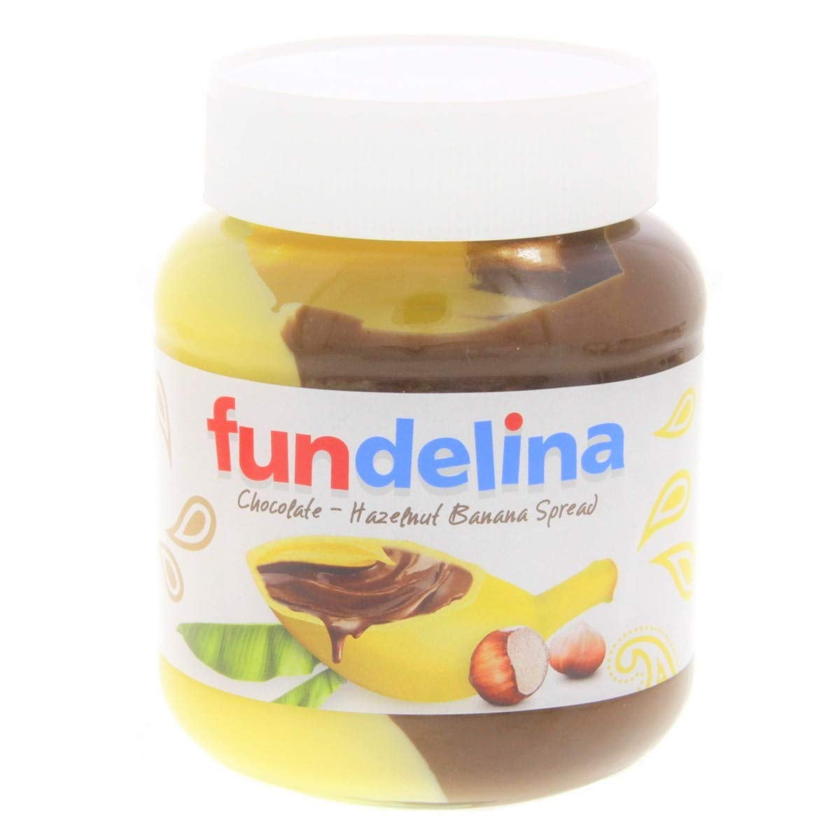 Fundelina Hazelnut Spread Variety Pack - Chocolate Hazelnut Banana, Vanilla, and Strawberry Spread