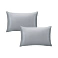 thumbnail image 2 of Satin Pillowcase Set Of 2 Queen Size 20x30 Inches Pillow Cases For Hair And Super Soft Pillow Covers With Closure Washable H, 2 of 6