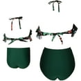 thumbnail image 3 of Girls Swimsuit Two Pieces Bikini Set Ruffle Falbala Swimwear Bathing Suits, 3 of 7