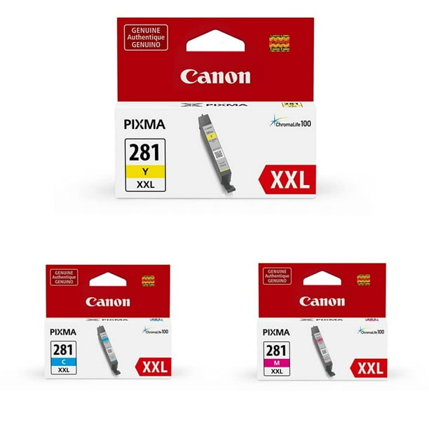 Depósito de tinta Canon CLI-281XXL amarillo/cian/magenta para impresoras