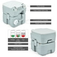 thumbnail image 5 of Costway 5.3 Gallon 20L Outdoor Portable Toilet w/ Level Indicator for RV Travel Camping, 5 of 12