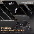 thumbnail image 4 of Gafas de Sol CGID GA61 Premium Aleación de Al-Mg Estilo Piloto Polarizadas, 4 of 7