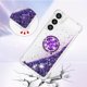 thumbnail image 3 of Funda para Samsung Galaxy S24 Plus 5G con Brillo Líquido Flotante, Purpurina, Parachoques y Anillo Giratorio Soporte, 3 of 5