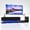 Black, variant on S-HOME Modern TV Console with LED Lights Fits 50 60 70 Inch TVs, Particle Board and Tempered Glass Stand, Entertainment Center with Storage Space, Black