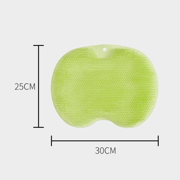 Almohadilla De Masaje Cepillo de masaje de espalda Raspador de ducha plegable Suministros de baño (Verde) Likrtyny Libre de BPA