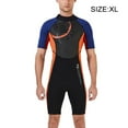 thumbnail image 2 of Traje de buceo traje de buceo de manga corta pantalones cortos de pareja de pieles de buceo de pareja traje de surf para snorkel natación en agua fría naranja de agua xl 3mm Methold OD017107-15, 2 of 6