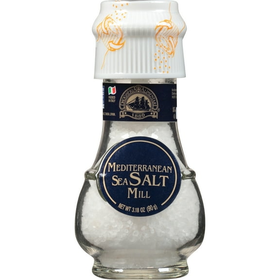 Drogheria & Alimentari Kosher All Natural Mediterranean Salt Mill, 3.18 oz Bottle