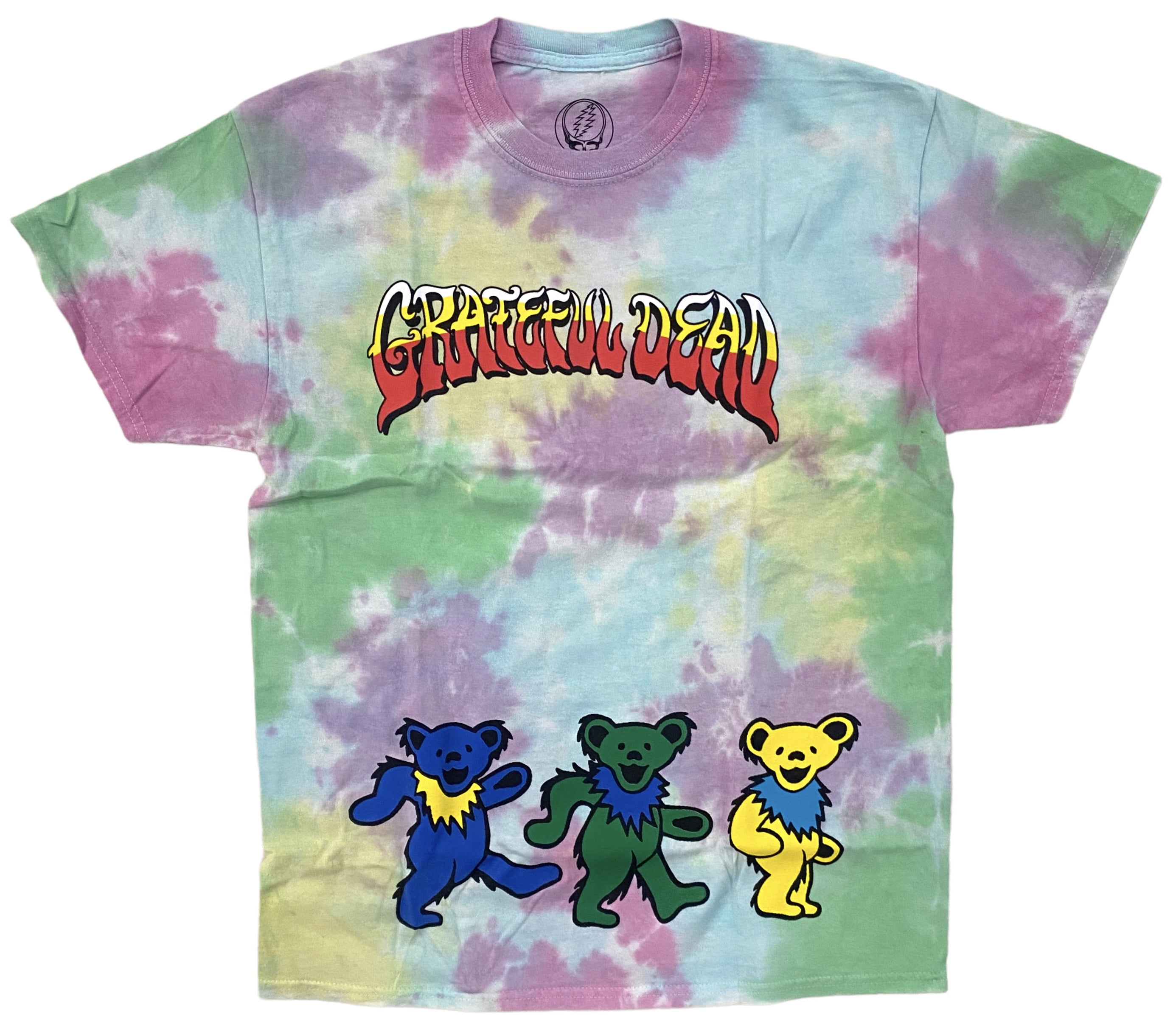 Grateful Dead Dancing Bears Tie Dye Women's T-Shirt (S/M