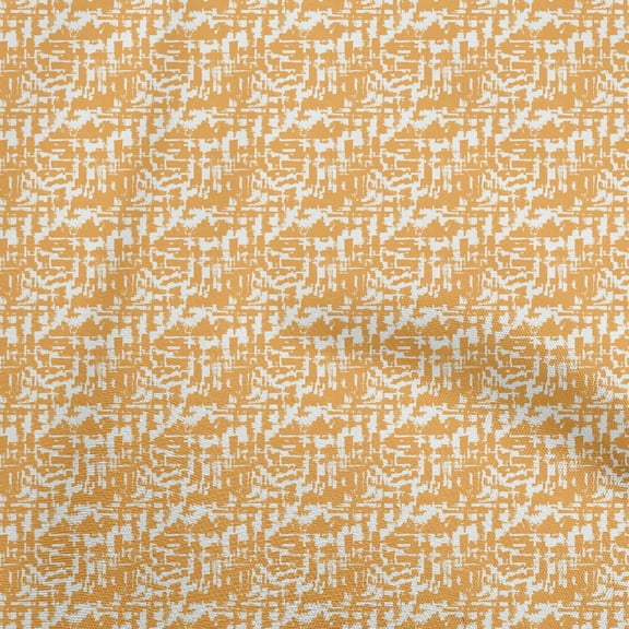 oneOone Polyester Spandex Orange Fabric Abstracts Fabric For Sewing Printed Craft Fabric By The Yard 56 Inch Wide