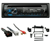Pioneer Single DIN CD w/ Bluetooth Car Stereo Upgrade for 2001-2003 Ford Mustang Includes In-Dash Car Stereo, Dash Kit and Harness