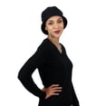 thumbnail image 2 of Seattle Chic Combed Cotton Cloche Hat for Women (Black), 2 of 8