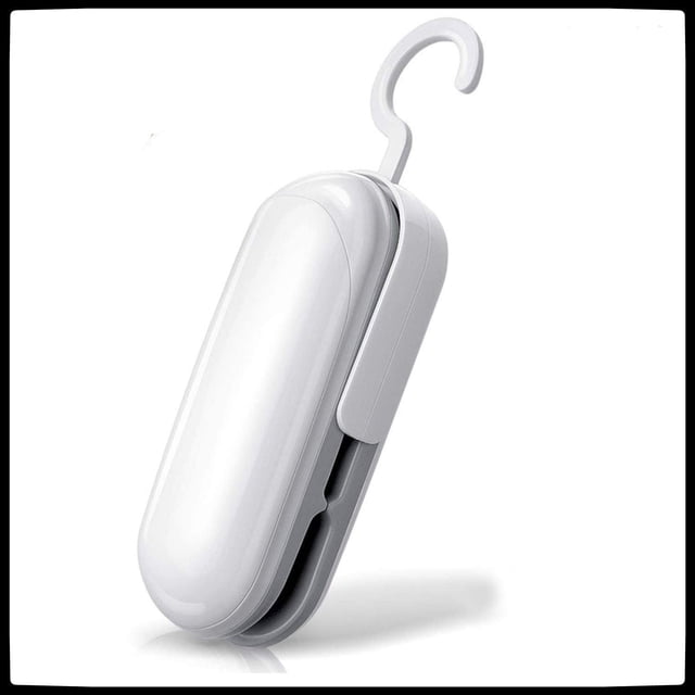 Sellador térmico al vacío portátil, 2 en 1, con funciones de corte y sellado térmico, máquina selladora de bolsas de plástico portátil para uso doméstico.