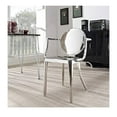 thumbnail image 4 of Set of 2 chairs features comfortable armrests, making them perfect for contemporary dining rooms, kitchens, or lounges, blending style with long-lasting functionality., 4 of 4