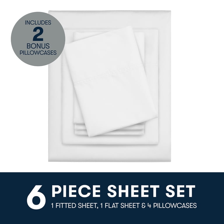 Serta 6-Piece 800 Thread Count Cotton Rich Full Sheet Set photo 6