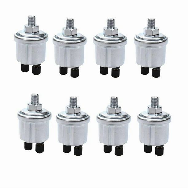 8X Universal Sensor de Presión de Aceite Vdo 0 Una 10 Barras Generador de 1/8 Npt Parte 10mm Tripulación Sensor de Presión de Alarma Enchufe de Detección de Presión de Aceite