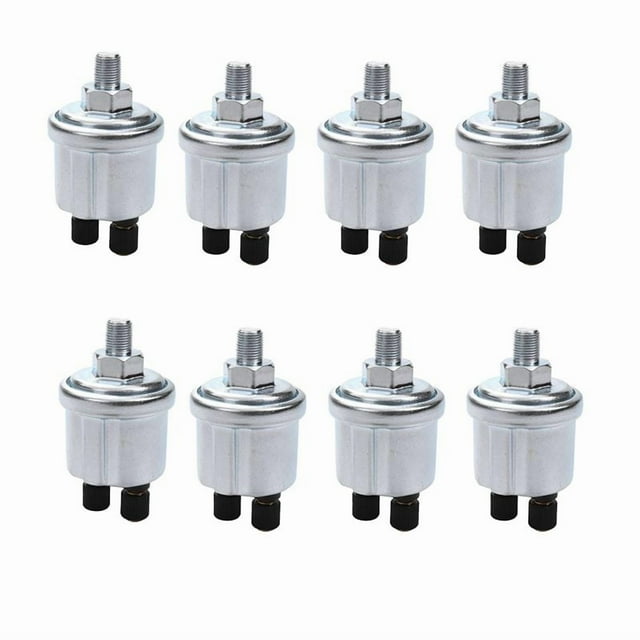 8X Universal Sensor de Presión de Aceite Vdo 0 Una 10 Barras Generador de 1/8 Npt Parte 10mm Tripulación Sensor de Presión de Alarma Enchufe de Detección de Presión de Aceite