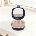 thumbnail image 4 of Unique Bargains Multi-Function Stylish Jewelry Box Organizer With Mirror Navy Blue, 4 of 5