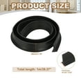 thumbnail image 2 of Uxcell Collapsible Shower Threshold Water Dam Guard, Shower Stopper Barrier Self Adhesive Sink Splash Guards Black 39"x1.2"x 0.6", 2 of 7