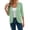Green, variant on Striped Lightweight Cardigans for Women Open Front 3/4 Sleeve Cropped Casual Tops