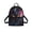 Artistic Black Cat Print, variant on Carrot Pattern Back Pack for Travel Work, Versatile Travel Shoulder Bag Polyester Front Pocket Mini Backpack