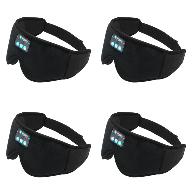 DQrwqpou Auricular Música Estéreo Compatible Con V5.0 para Personas Que Duermen Lado (negro)