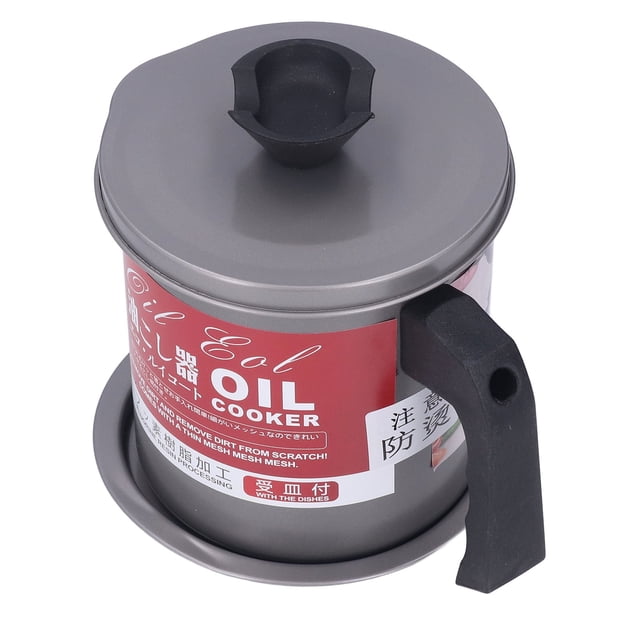 Contenedor De Grasa De Acero Inoxidable De 1,4 L, Filtración De Aceite De Doble Uso, Contenedor De Aceite De Cocina Resistente Y Duradero