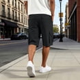 thumbnail image 3 of LONKITO Mens Cargo Shorts Elastic Waist Outdoor Fishing Hiking Shorts with Pockets Solid Color Casual Work Clothes, Size XXL, 3 of 8