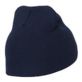thumbnail image 3 of Corgi Dog Embroidered Knitted Short Beanie - Navy OSFM, 3 of 5