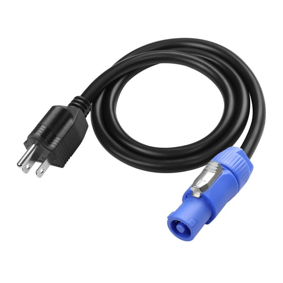 Cable de alimentación XMSJSIY NEMA 5-15P a PowerCON 20A, 3 pines, 1 m
